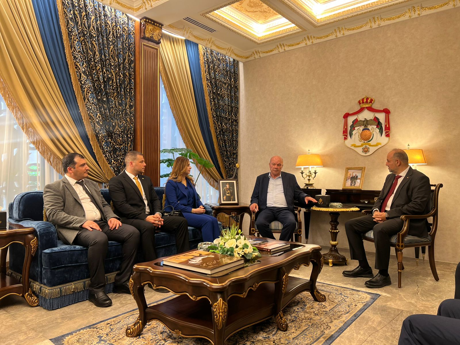 JABC Delegation with President of the Senate, Faisal Al-Fayez