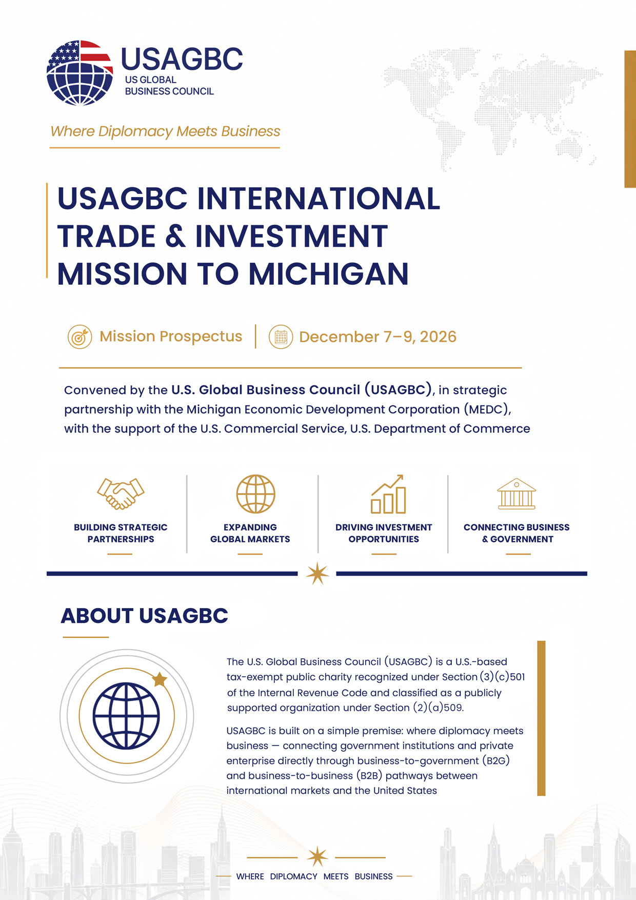 International Trade and Investment Mission to Michigan